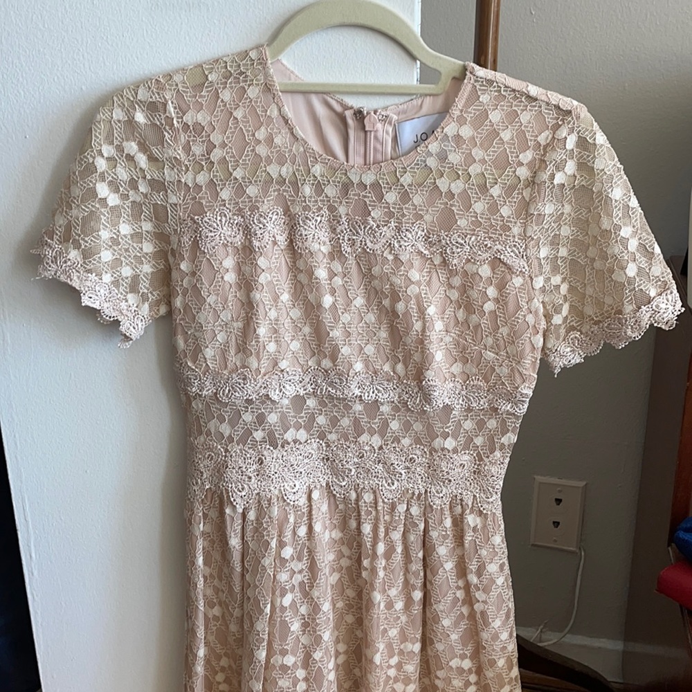 J.O.A. Lace Fit & Flare Dress